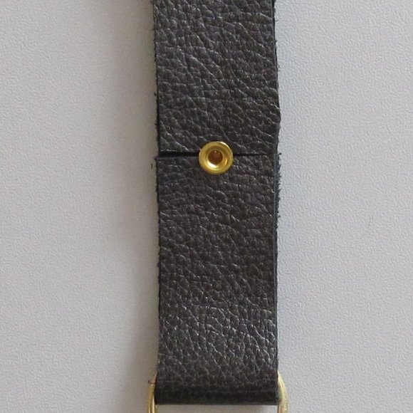 Leather Keychain with Star Accent - Picture 4 of 4